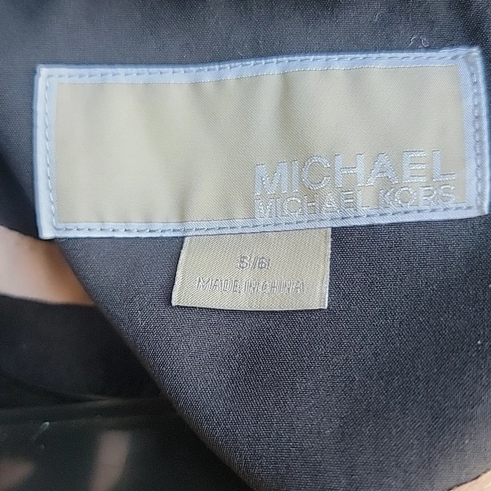 Michael Kors Black Jacket with Gold Zippers - Picture 7 of 7